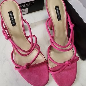 Nine West Fuchsia Strappy Heels